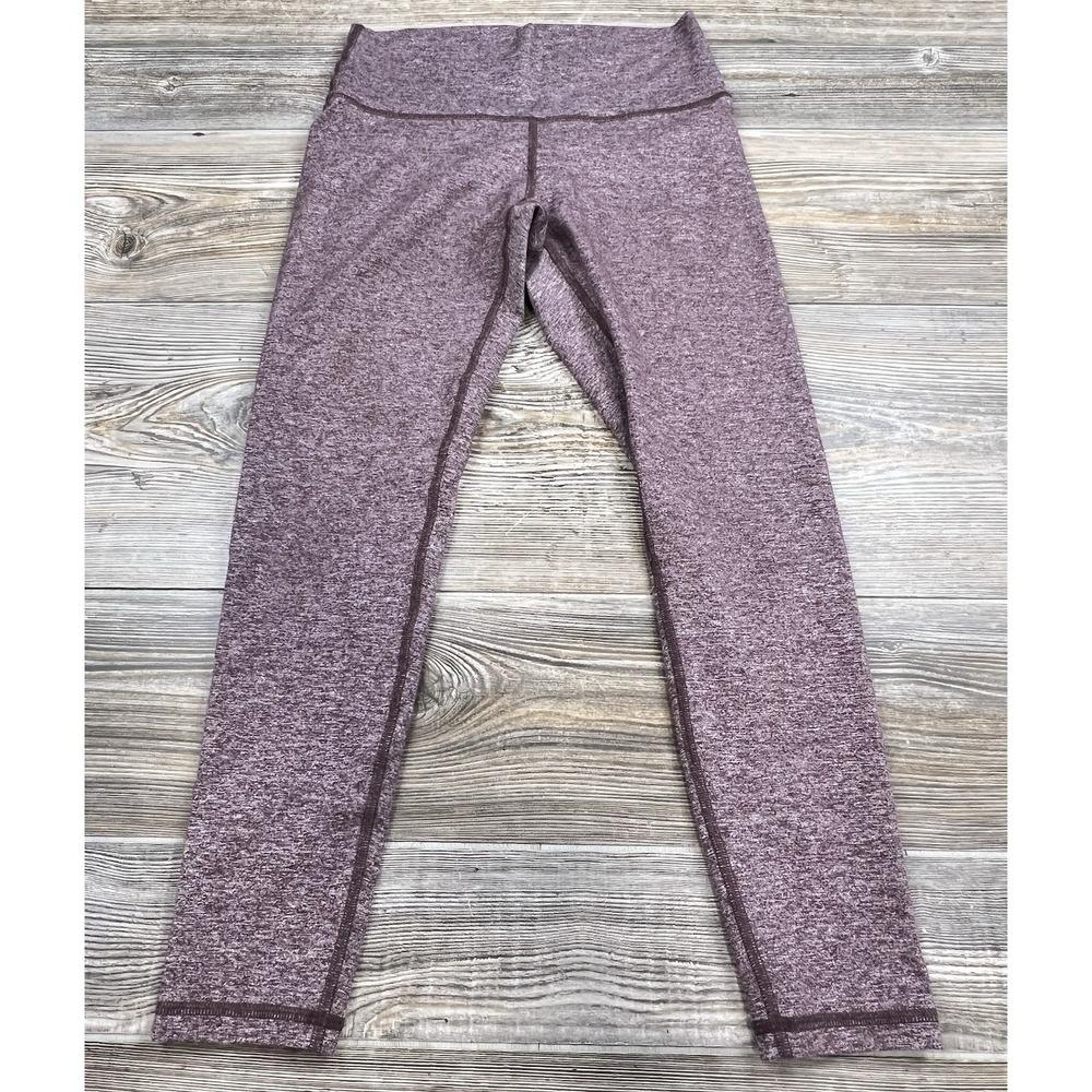 FLEO El Toro Heather Burgundy Cropped Leggings Size M Women's‎ 23.5" Inseam